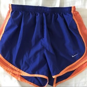 Blue athletic shorts